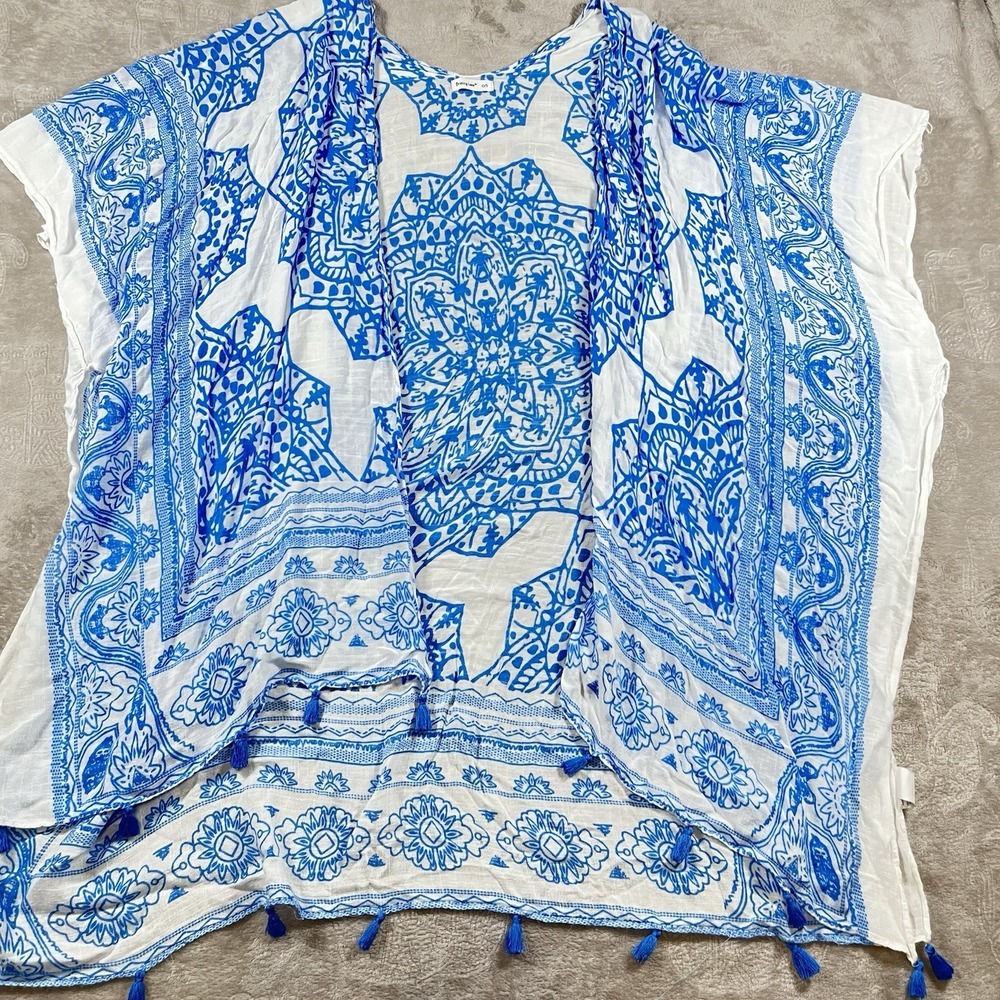Breezy Lane‎ Womens Kimono Beach coastal hippie Cottage fairy grandma core